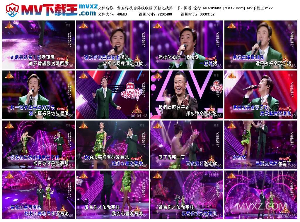 费玉清-失恋阵线联盟(天籁之战第二季)_国语_流行_MC701683